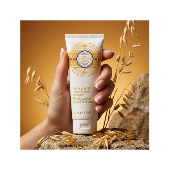 Crème confort mains et pieds au muesli